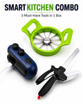 Smart Kitchen Combo Pack – 3-in-1 Bag Sealer, Apple Cutter & Clever Cutter Knife